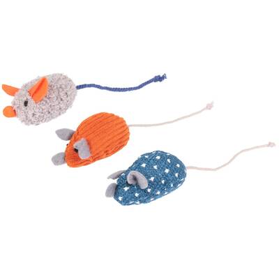 FLAMINGO Cat Toy Floera Mouse Blue 16cm