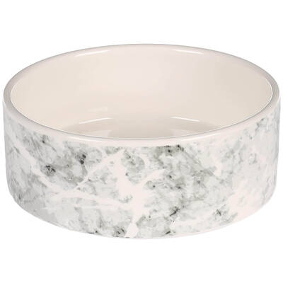 FLAMINGO Bowl Dog Marmi Ceramic Grey Round 400ml 13,5x4,5cm