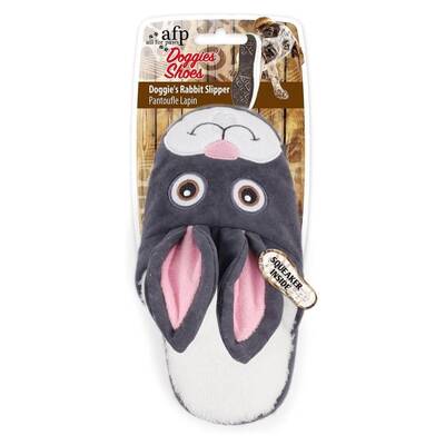 AFP Dog Toy Doggie's Rabbit Slipper