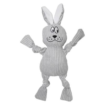 FOFOS Dog Toy Fluffy Rabbit Gray