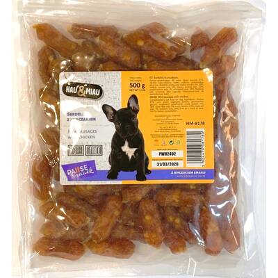 Hau & Miau Chicken mini sausages 500gr