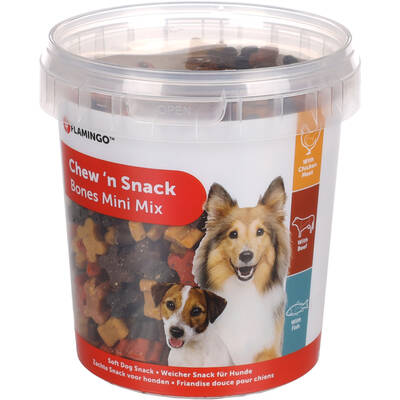 CHEW'N SNACK with chicken & with beef & Fish Mix 500gr
