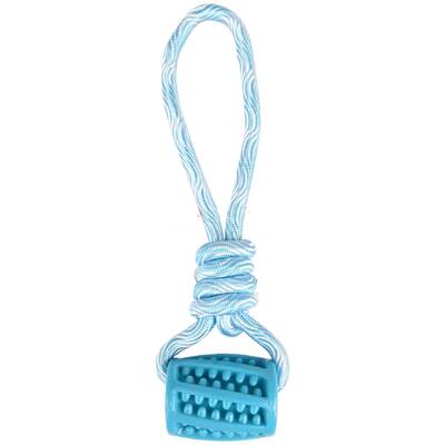 FLAMINGO Παιχνίδι Σκύλου Rudo Pipe with rope Light blue & White