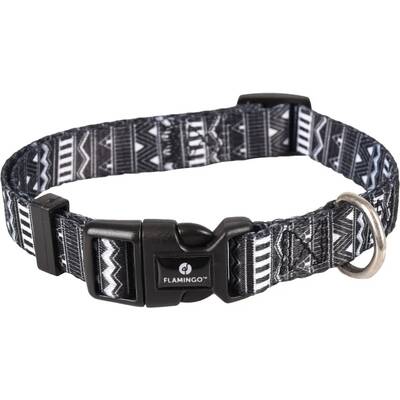FLAMINGO Collar Sadie Black/White 40-55cm 20mm