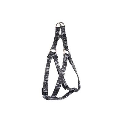 FLAMINGO Harness Step&Go Sadie Black/White 30-40cm 10mm