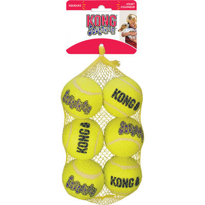 KONG Air Squeaker Tennis M 6pcs