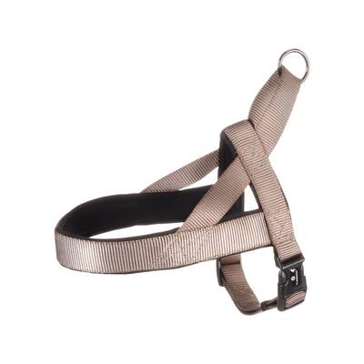 NORWEGIAN Dog Harness Taupe S 40-50cm 20mm