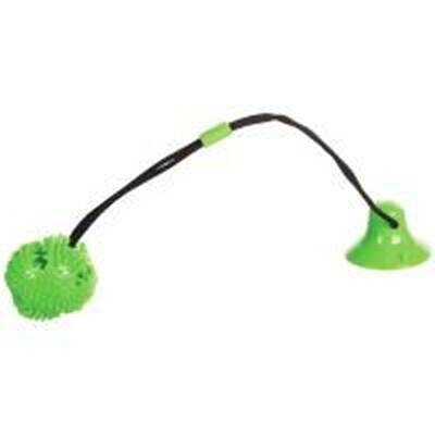 FLAMINGO Dog Toy Kleva TPR Ball With Suction Cup Green 55cm
