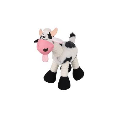 FLAMINGO Dog Toy Kuwa Cow White 15.5x30x28cm