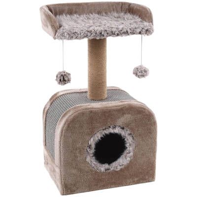 FLAMINGO Scratching Tree Oscar Taupe 45x33x73,5 cm