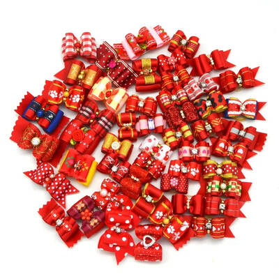 BAG104 Φιογκάκια Σκληρά Red Λάστιχο