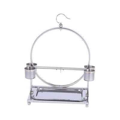 KING KONG Στάντ για παπαγάλους από ανοξείδωτο ατσάλι 42Χ30Χ22cm