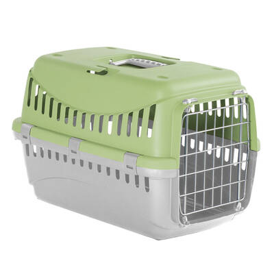 Κλουβί Μεταφοράς Vision Μεταλική Πόρτα Πράσινο 58x38x38cm