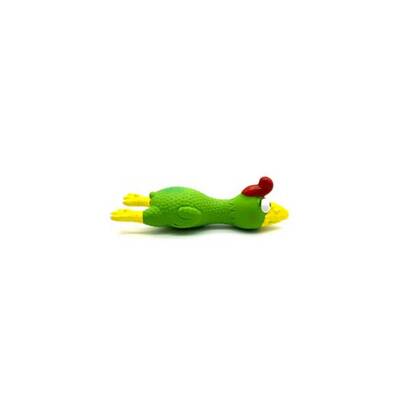 PET CAMELOT Latex Toy Green Chicken w/ Sound 16.5cm