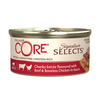 CORE Signature Select Chunky Beef&Chicken In Sauce 79gr