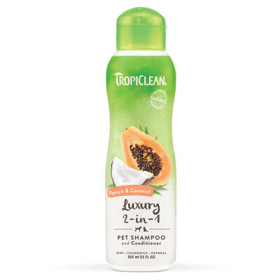 TROPICLEAN Shampoo&Conditioner Papaya&Coconut 355ml