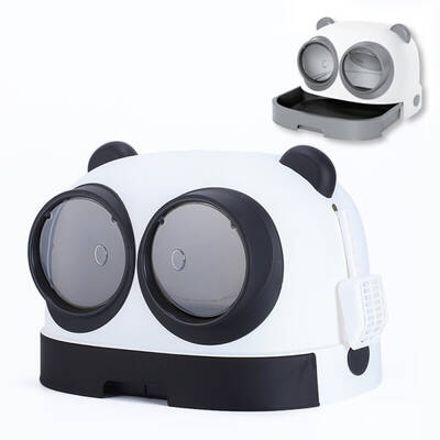 GLEE Τουαλέτα Γάτας Chloe Ασπρόμαυρη 54.1x43.7x38.9cm