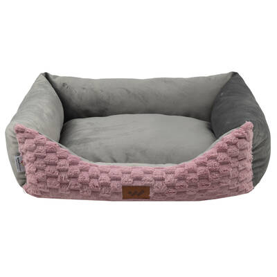WOOFMODA Καναπές 912-2004 Γκρι-Ροζ 46x53x23cm