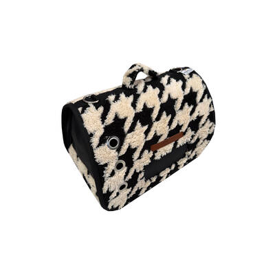 WOOFMODA Τσάντα Μεταφοράς Χειρός Μαύρο - Λευκό Νο3