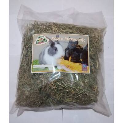 EVIA PARROTS Χόρτο Διατροφής με Αποξηραμένο Καρότο 500gr