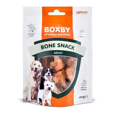BOXBY Adult Bone Snack Chicken&Beef 100gr