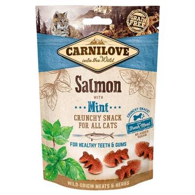 CARNILOVE Cat Snack Crunchy Salmon with Mint 50gr