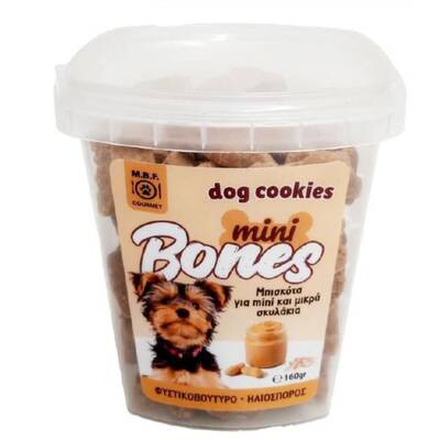 MBF Mini BonesDog Cookies Φυστικοβουτυρο&Ηλιόσπορος 160gr