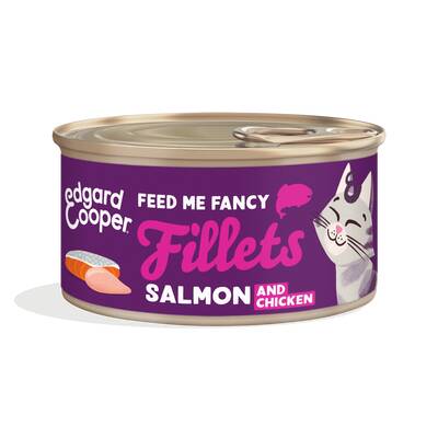 EDGARD COOPER Salmon & Chicken Cat Fillets 70gr