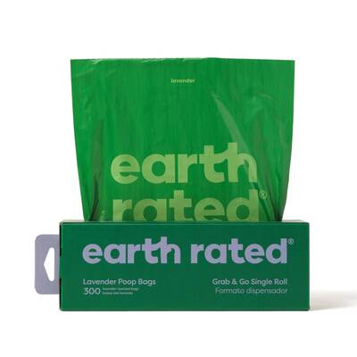 EARTH RATED 300 Bags on a Large SingleRoll - Lavender