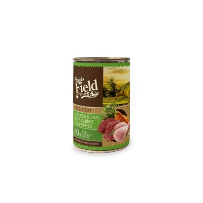 SAM'S FIELD Dog Puppy Chicken&Veal 400gr