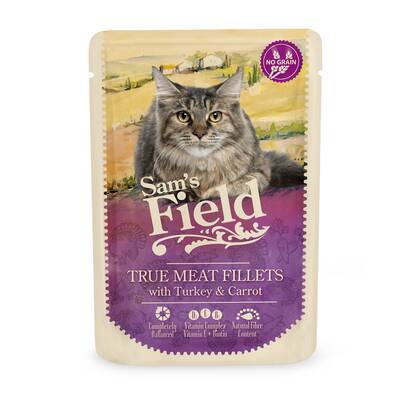 SAM'S FIELD Cat Wet Pouch Adult Turkey 85gr