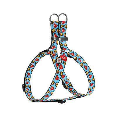 WAUDOG Nylon Dog Harness Superman With QR Passport 25mm 60*90cm