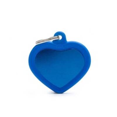 Ταυτότητα Hushtag Aluminium Καρδιά Μπλε
