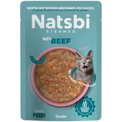 NATSBI Steamed Beef Cat 80gr
