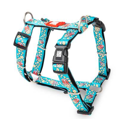 MAX & MOLLY H-Harness - Popcorn/S neck 30x46cm/chest 1,5x41-52cm