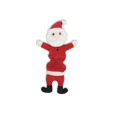HAPPYPET Stretchy Santa Dog Pull Toy