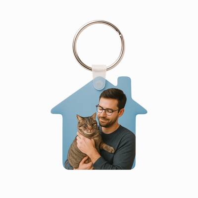 WOOF UP Μπρελόκ Ακρυλικό Σπίτι 5x5cm