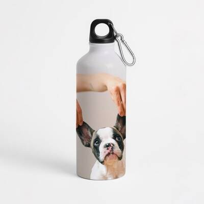 WOOF UP Μπουκάλι Νερού Ανοξείδωτο 600ml (Λευκό)