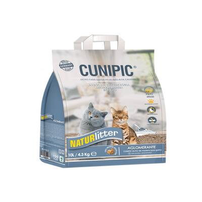 CUNIPIC Naturlitter Wooden Cat Litter Clumping 10L