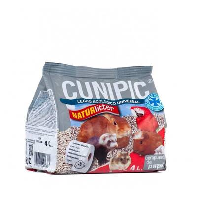 CUNIPIC Naturlitter Paper - Υπόστρωμα τρωκτικών/πτηνών 4lt