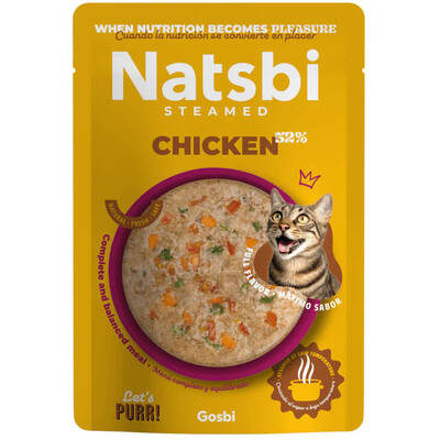 NATSBI Steamed Chicken Cat 80gr