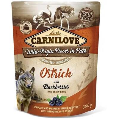 CARNILOVE Poutch Ostrich with Blackberries 300g