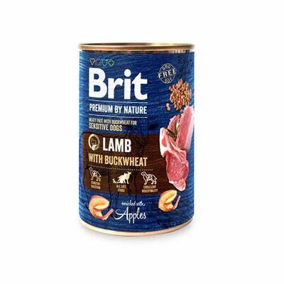 BRIT Premium Cans Lamb with Buckwheat 400gr
