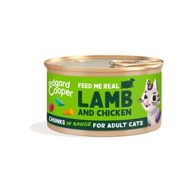 EDGARD COOPER Lamb & Chicken Cat Chunks 85gr