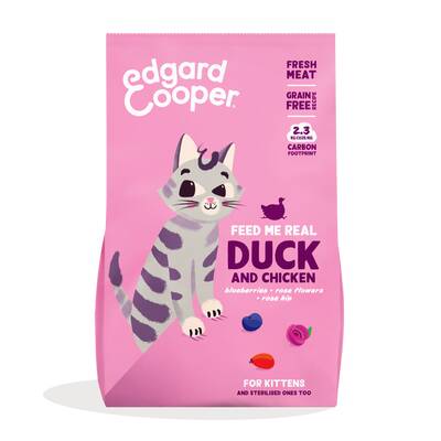 EDGARD COOPER Duck & Chicken Kitten 2kg