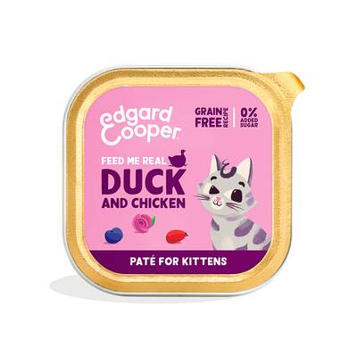 EDGARD COOPER Duck & Chicken Kitten Pate 85gr