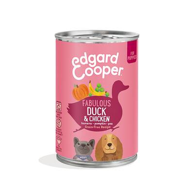 EDGARD COOPER Duck & Chicken Puppy Wet 400gr