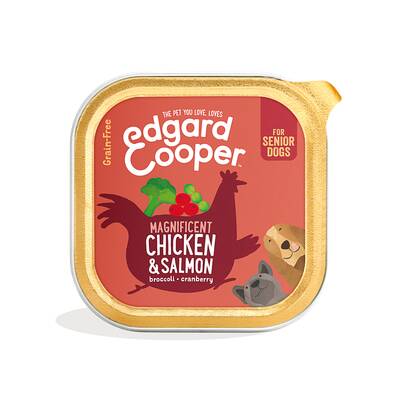 EDGARD COOPER Chicken & Salmon Senior Wet 150gr