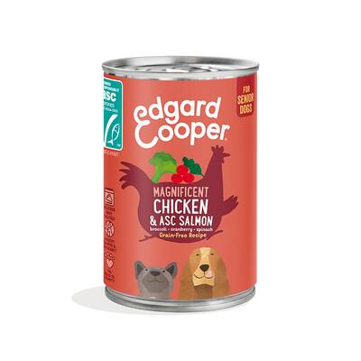 EDGARD COOPER Chicken & ASC Salmon Senior Wet 400gr
