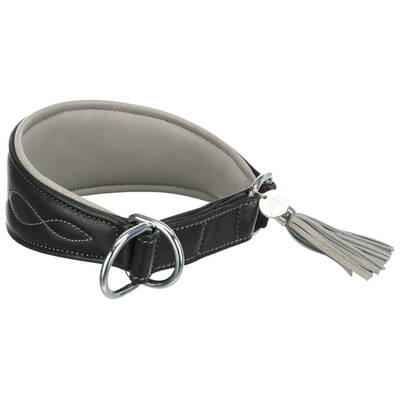 TRIXIE Περιλαίμιο Active Comfort Greyhound S S-M 33-42cm/25mm Μαύρο/Γκρι